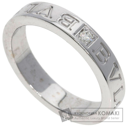 BVLGARI Double logo Diamond Ring K18 White Gold Ladies [Used]