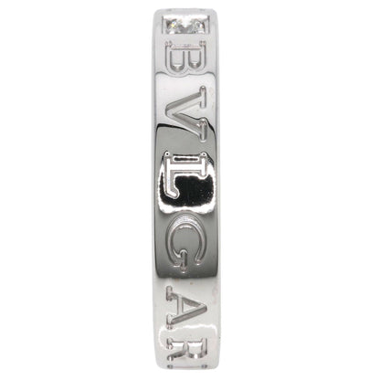BVLGARI Double logo Diamond Ring K18 White Gold Ladies [Used]