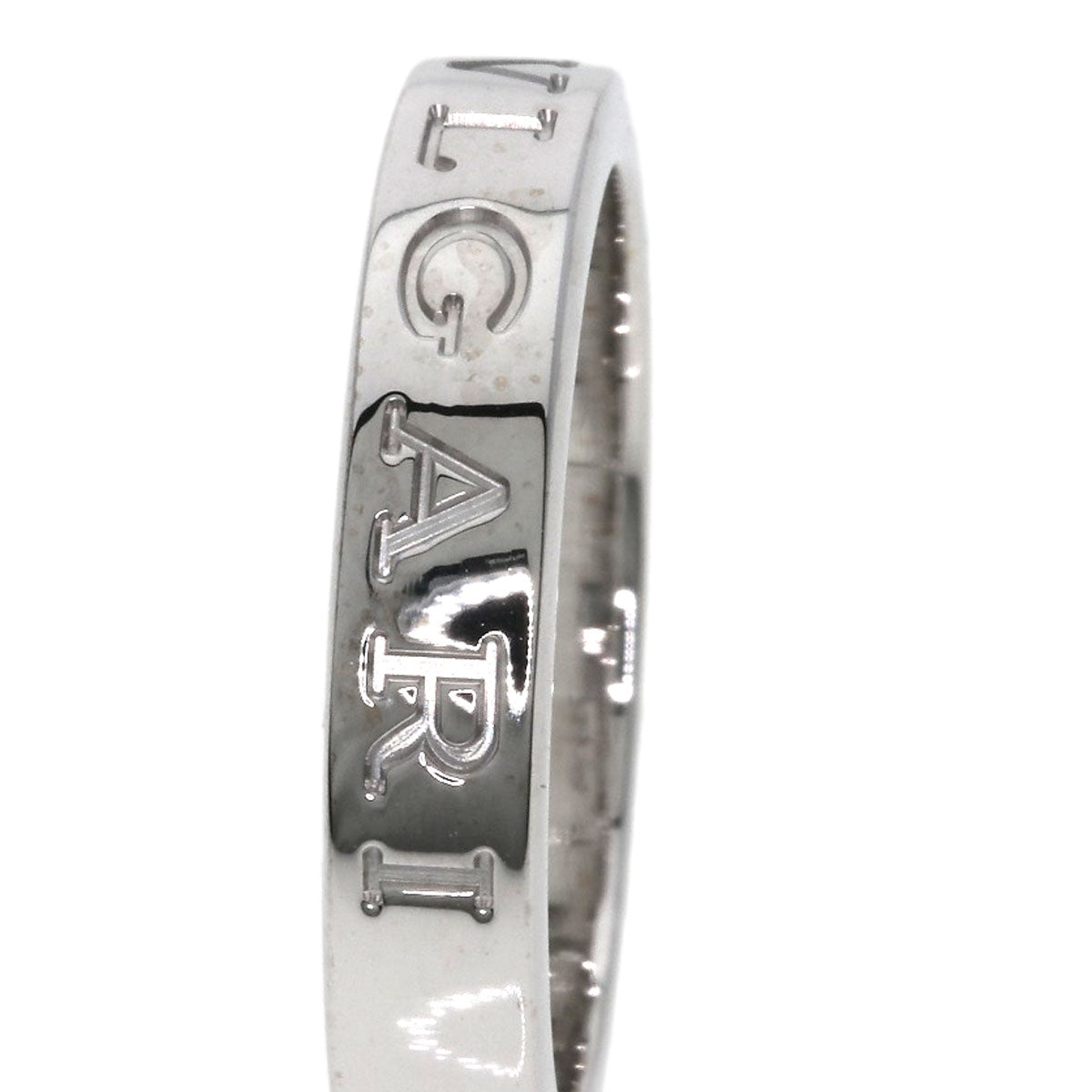 BVLGARI Double logo Diamond Ring K18 White Gold Ladies [Used]