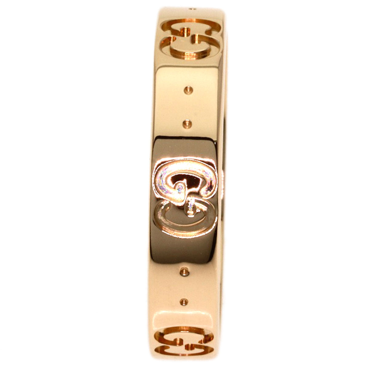 GUCCI Icon # 15 Ring K18 Pink Gold Ladies [Used]