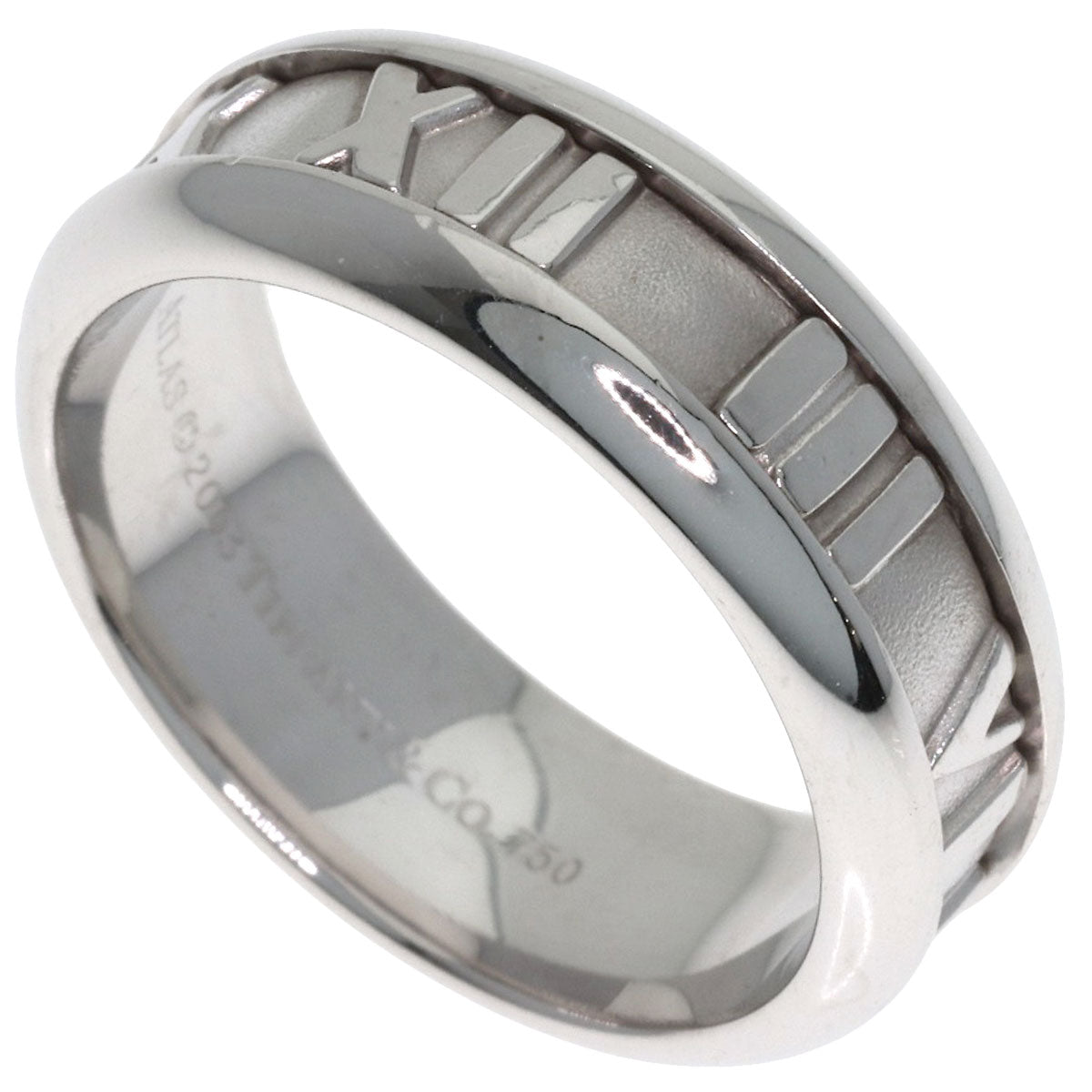 TIFFANY&Co. Atlas Ring K18 White Gold Ladies [Used]