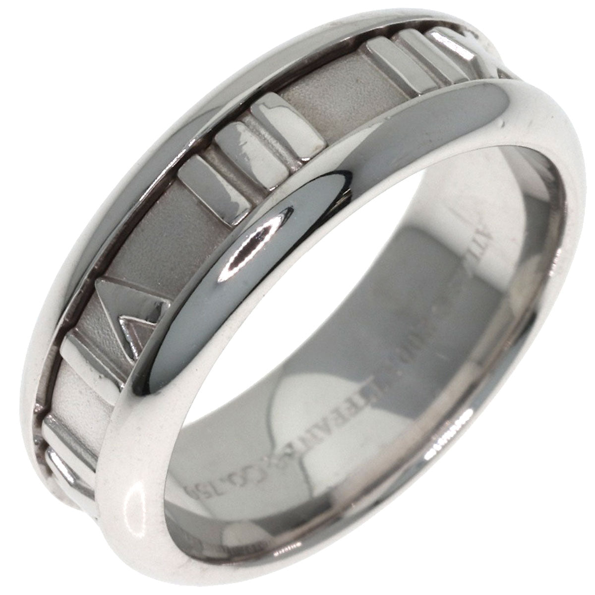 TIFFANY&Co. Atlas Ring K18 White Gold Ladies [Used]