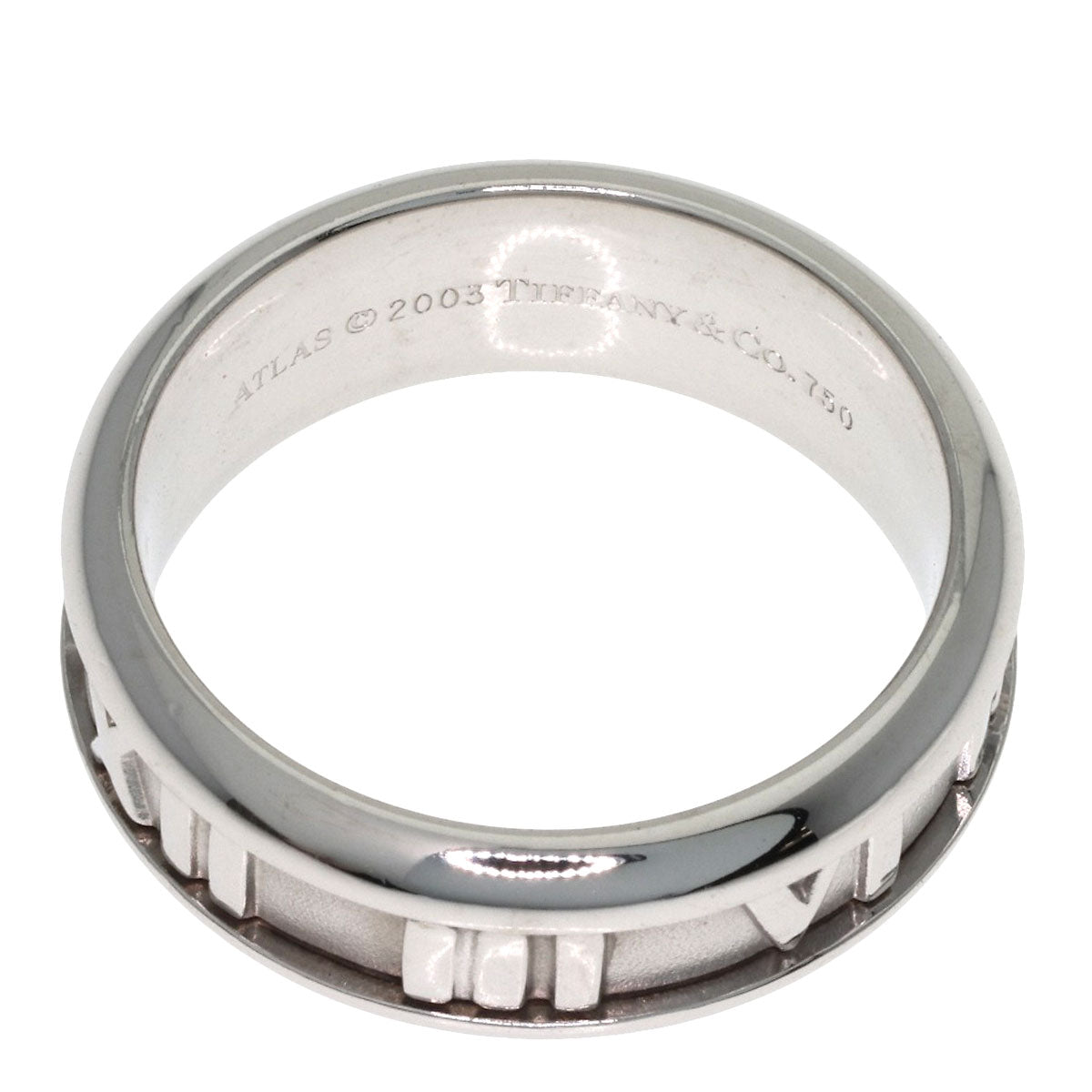 TIFFANY&Co. Atlas Ring K18 White Gold Ladies [Used]