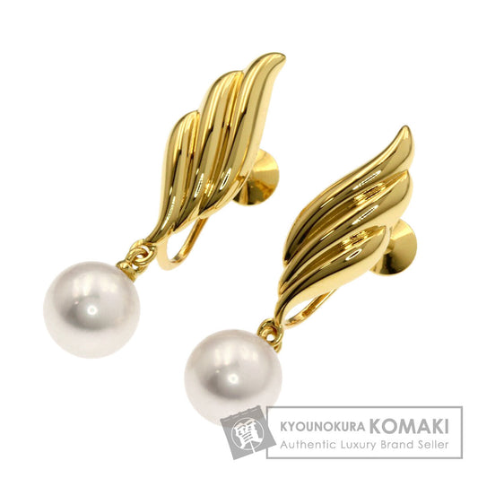 MIKIMOTO Pearl Pearl Earring K18 Yellow Gold Ladies [Used]