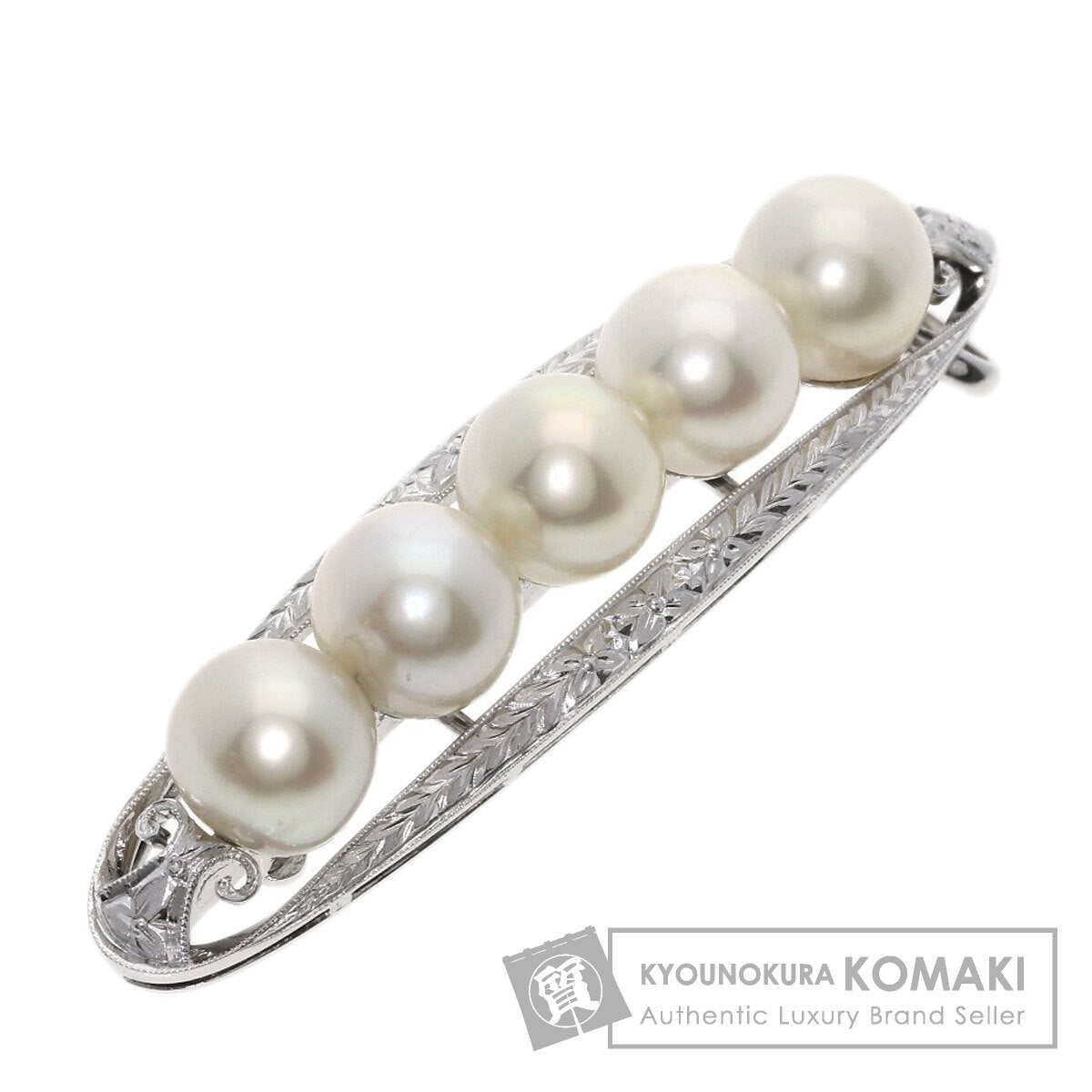 MIKIMOTO Pearl Pearl Pendant top K14 White Gold Ladies [Used]