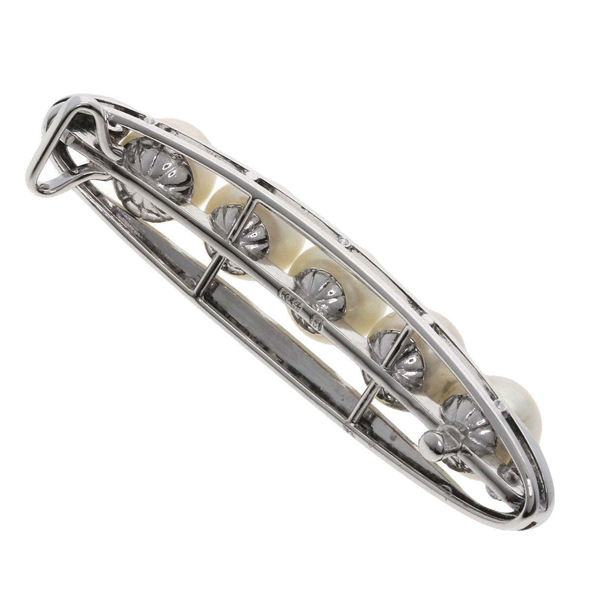 MIKIMOTO Pearl Pearl Pendant top K14 White Gold Ladies [Used]