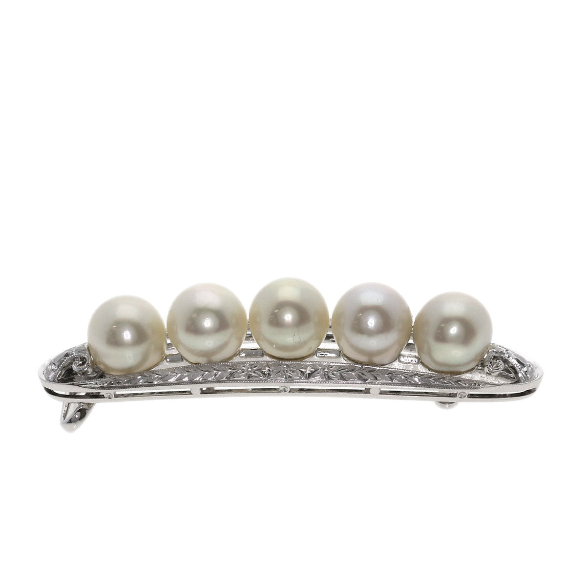MIKIMOTO Pearl Pearl Pendant top K14 White Gold Ladies [Used]