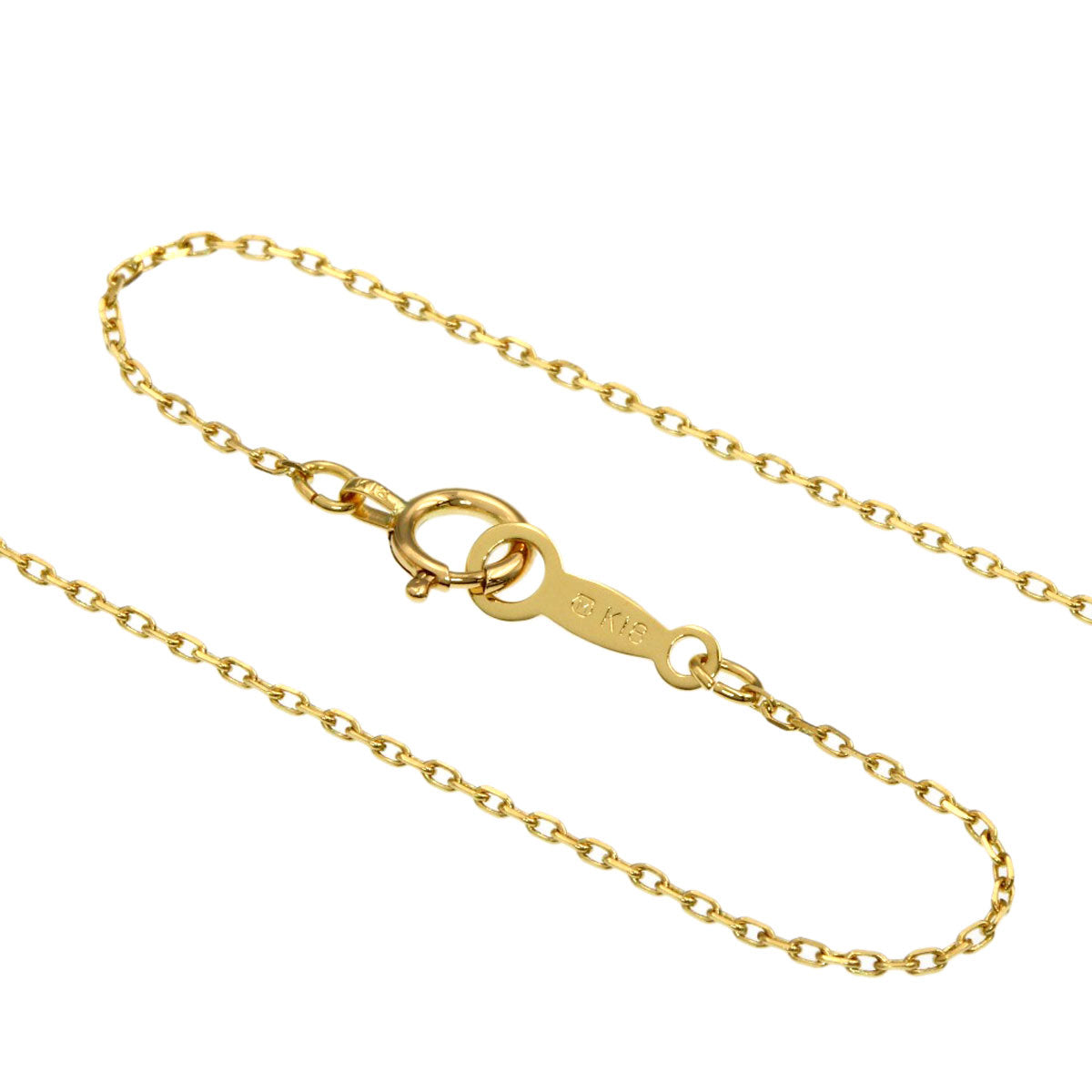 MIKIMOTO Pearl Pearl 1P Diamond Necklace K18 Yellow Gold Ladies [Used]