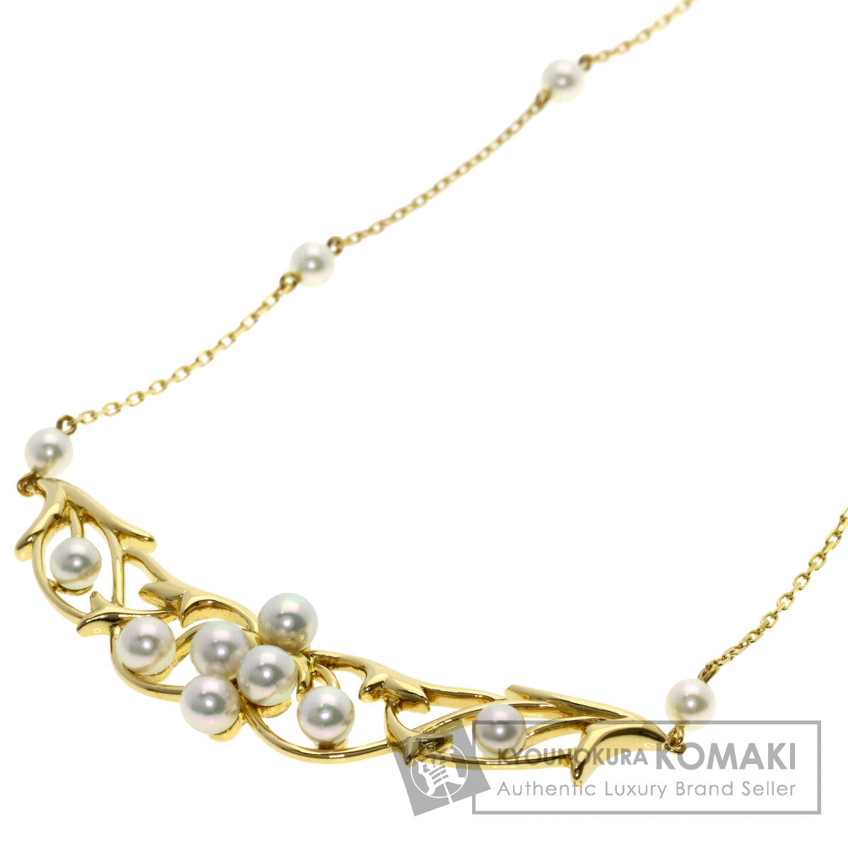 MIKIMOTO Reef Pearl Pearl Necklace K18 Yellow Gold Ladies [Used]