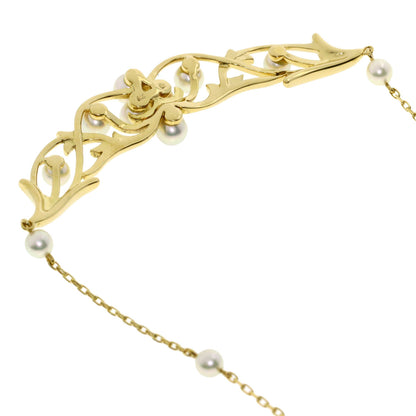 MIKIMOTO Reef Pearl Pearl Necklace K18 Yellow Gold Ladies [Used]