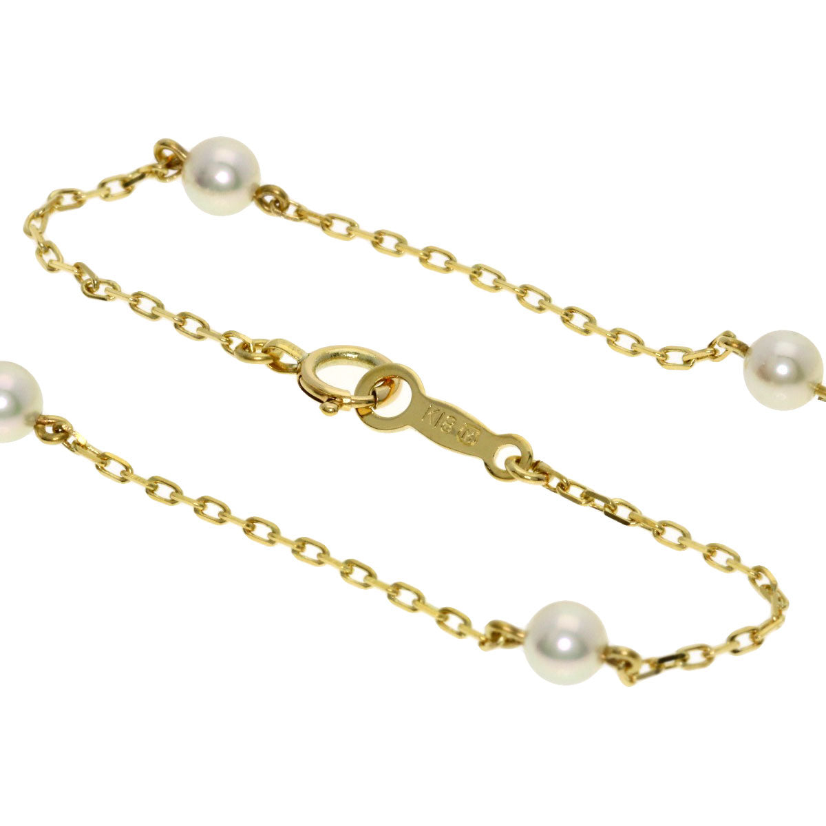 MIKIMOTO Reef Pearl Pearl Necklace K18 Yellow Gold Ladies [Used]