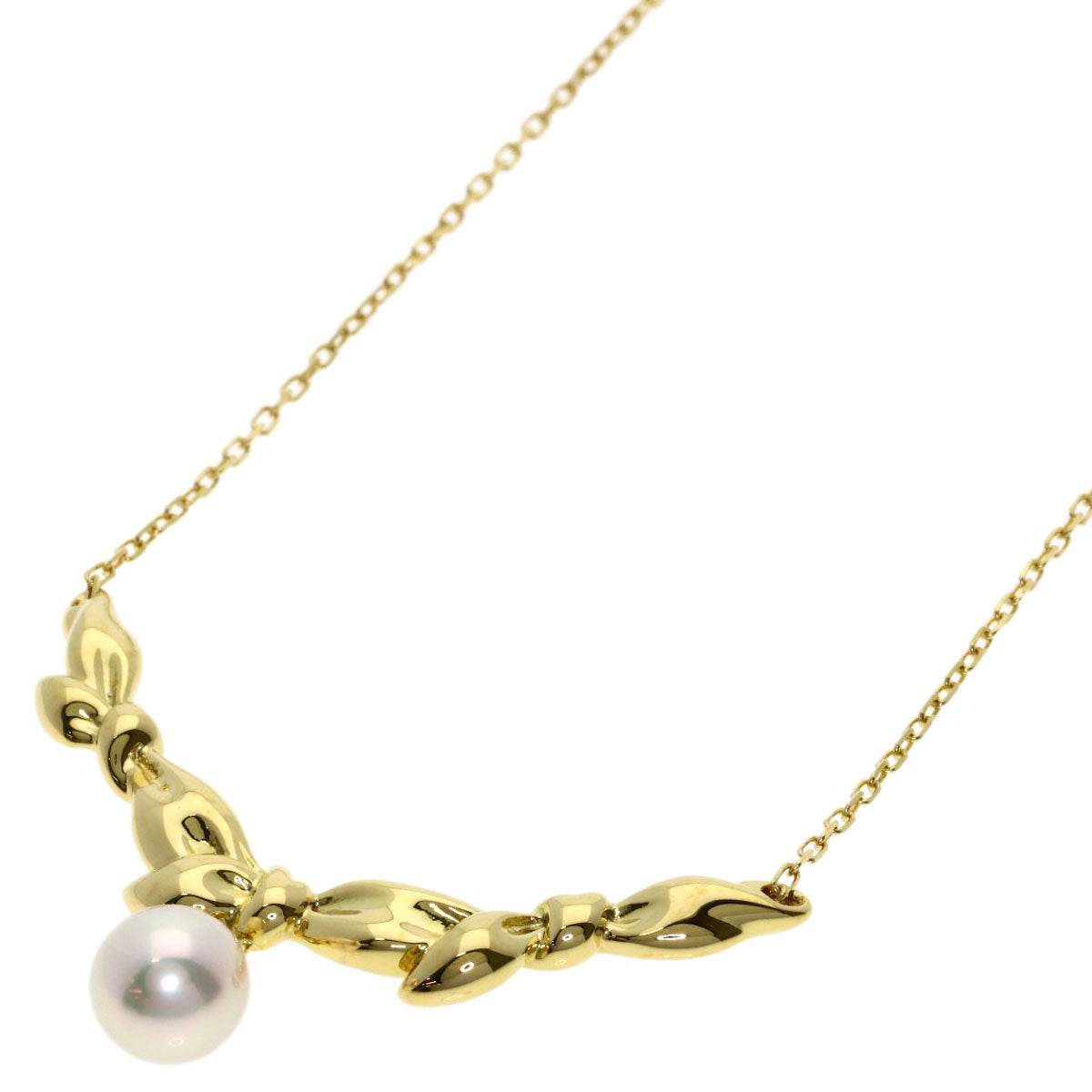 MIKIMOTO Pearl Pearl Necklace K18 Yellow Gold Ladies [Used]