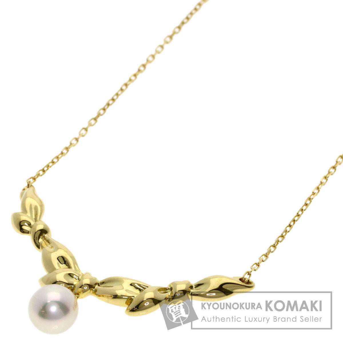 MIKIMOTO Pearl Pearl Necklace K18 Yellow Gold Ladies [Used]