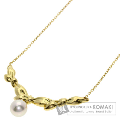 MIKIMOTO Pearl Pearl Necklace K18 Yellow Gold Ladies [Used]
