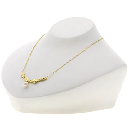 MIKIMOTO Pearl Pearl Necklace K18 Yellow Gold Ladies [Used]