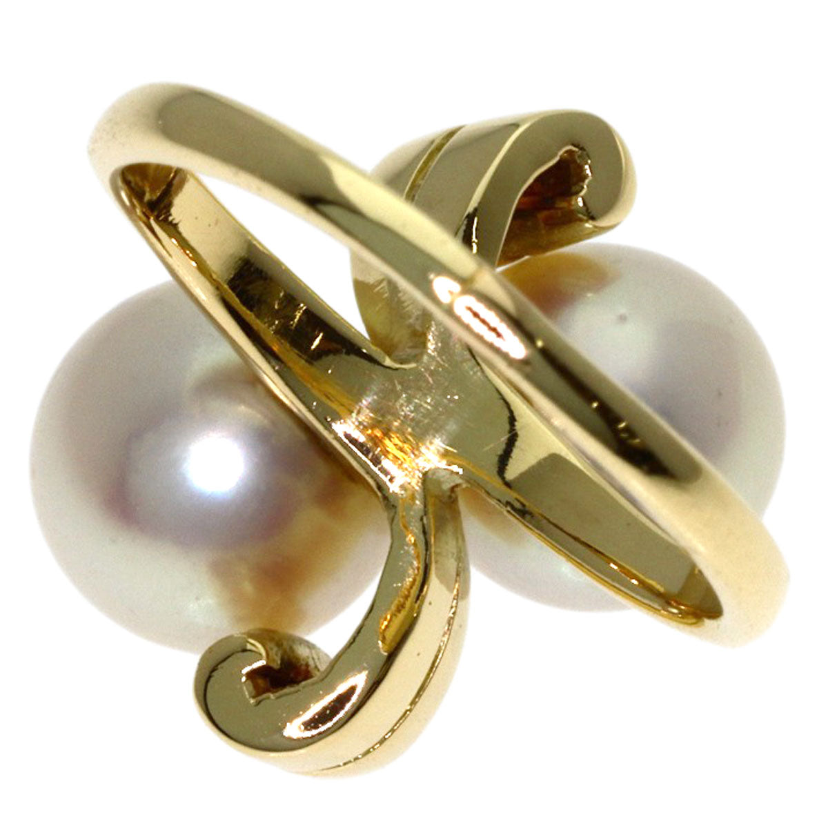 MIKIMOTO Pearl Pearl Ring K14 Yellow Gold Ladies [Used]