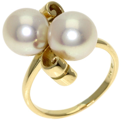MIKIMOTO Pearl Pearl Ring K14 Yellow Gold Ladies [Used]