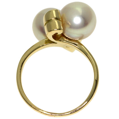 MIKIMOTO Pearl Pearl Ring K14 Yellow Gold Ladies [Used]