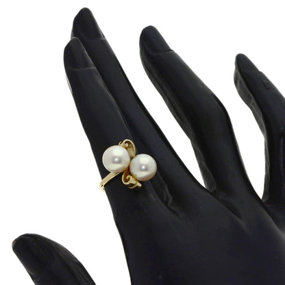MIKIMOTO Pearl Pearl Ring K14 Yellow Gold Ladies [Used]