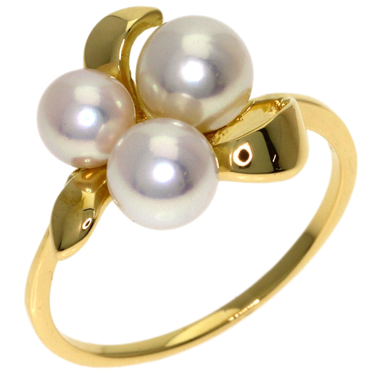 MIKIMOTO Pearl Pearl Ring K18 Yellow Gold Ladies [Used]