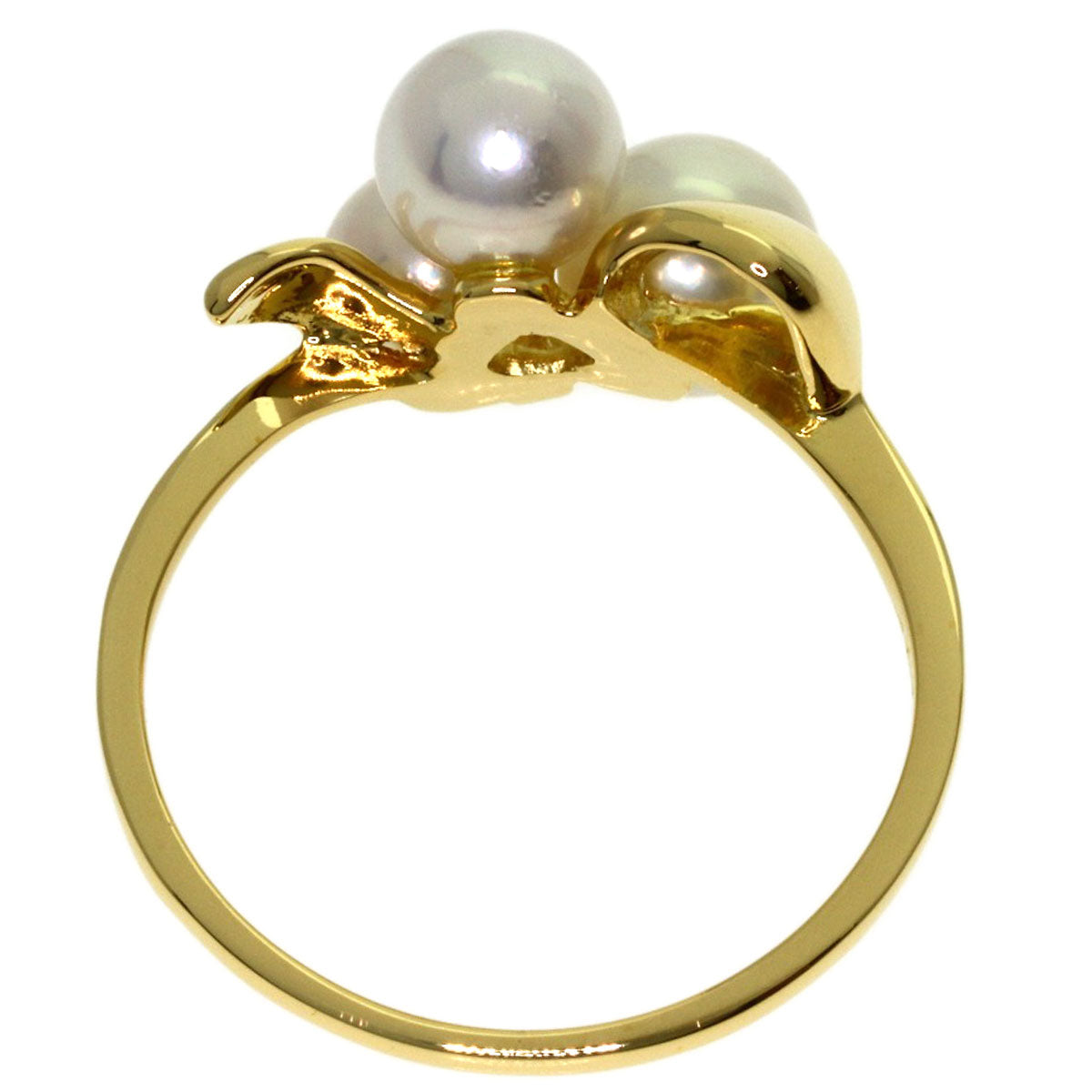 MIKIMOTO Pearl Pearl Ring K18 Yellow Gold Ladies [Used]