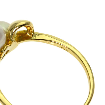 MIKIMOTO Pearl Pearl Ring K18 Yellow Gold Ladies [Used]