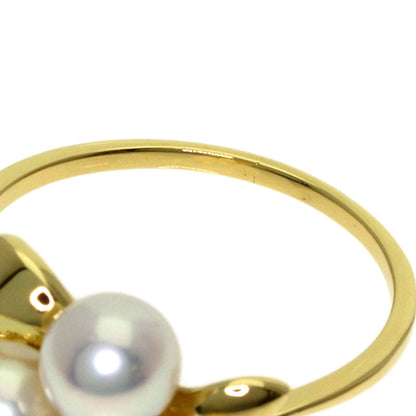 MIKIMOTO Pearl Pearl Ring K18 Yellow Gold Ladies [Used]