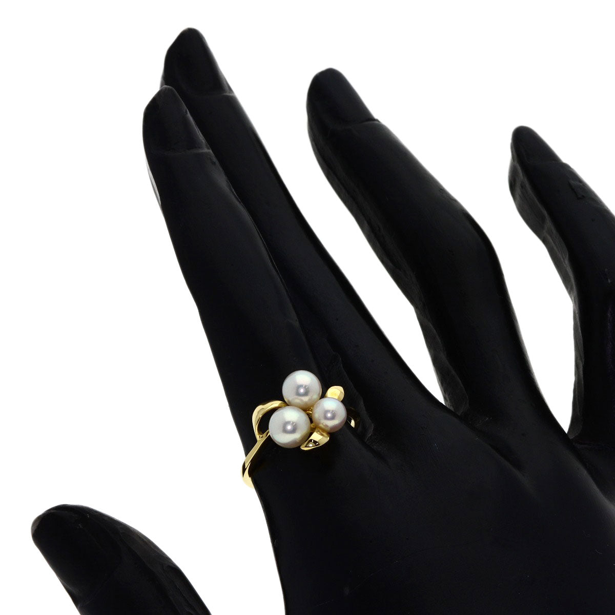 MIKIMOTO Pearl Pearl Ring K18 Yellow Gold Ladies [Used]