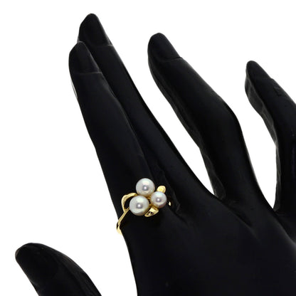 MIKIMOTO Pearl Pearl Ring K18 Yellow Gold Ladies [Used]