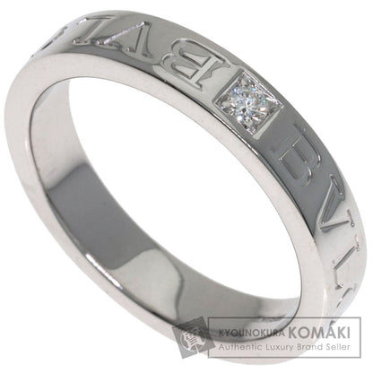 BVLGARI Double logo Diamond Ring K18 White Gold Ladies [Used]