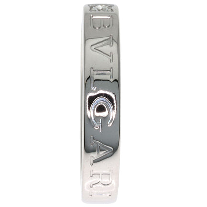 BVLGARI Double logo Diamond Ring K18 White Gold Ladies [Used]