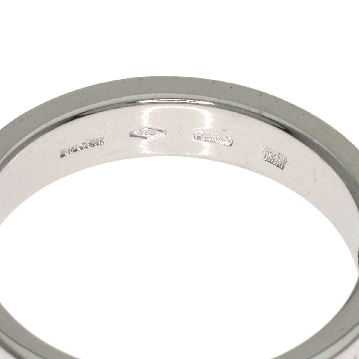 BVLGARI Double logo Diamond Ring K18 White Gold Ladies [Used]