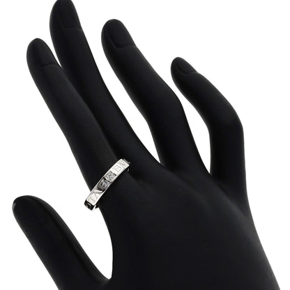 BVLGARI Double logo Diamond Ring K18 White Gold Ladies [Used]