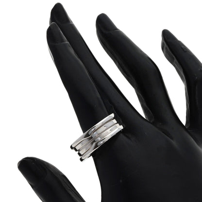 BVLGARI B.zero1 3 Bands #63 Ring K18 White Gold mens [Used]