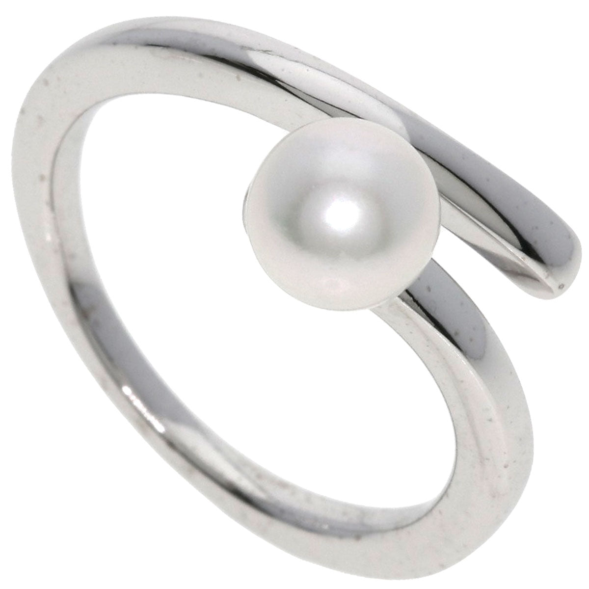 MIKIMOTO Perlita Pearl Pearl Ring K18 White Gold Ladies [Used]