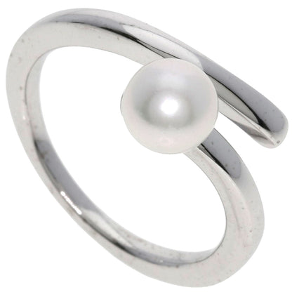 MIKIMOTO Perlita Pearl Pearl Ring K18 White Gold Ladies [Used]