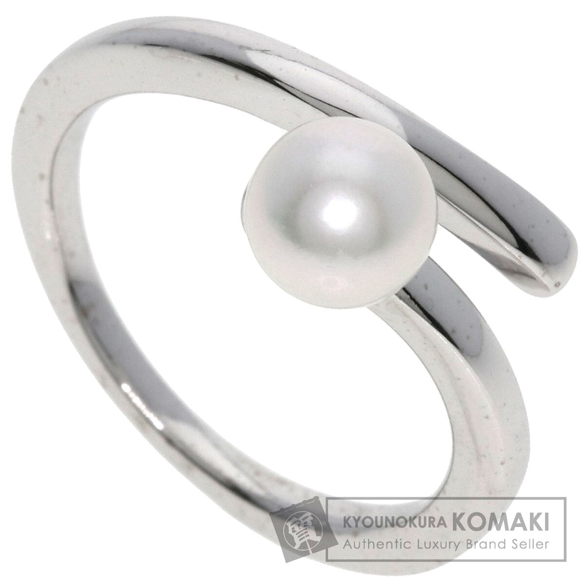 MIKIMOTO Perlita Pearl Pearl Ring K18 White Gold Ladies [Used]