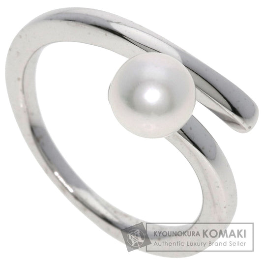 MIKIMOTO Perlita Pearl Pearl Ring K18 White Gold Ladies [Used]