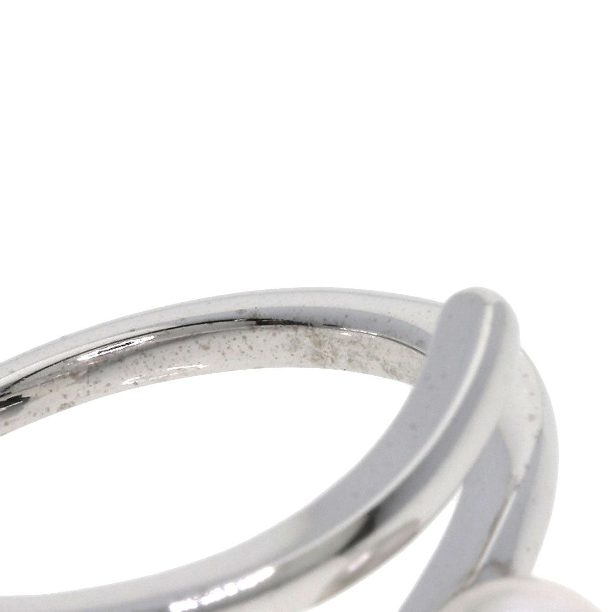MIKIMOTO Perlita Pearl Pearl Ring K18 White Gold Ladies [Used]