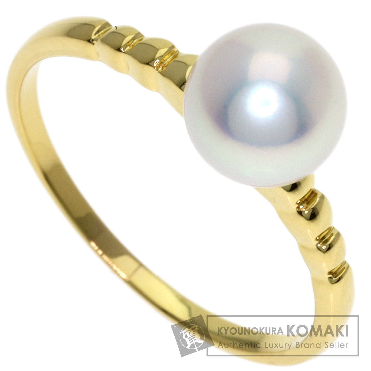 MIKIMOTO Pearl Pearl Ring K18 Yellow Gold Ladies [Used]