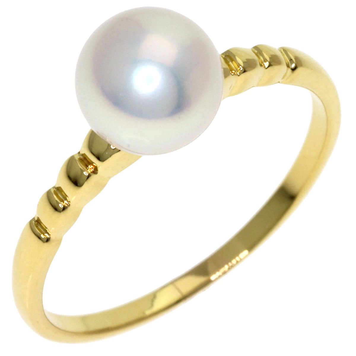 MIKIMOTO Pearl Pearl Ring K18 Yellow Gold Ladies [Used]