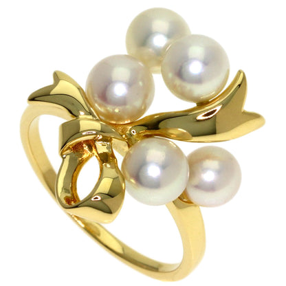 MIKIMOTO Pearl Pearl Ring K18 Yellow Gold Ladies [Used]