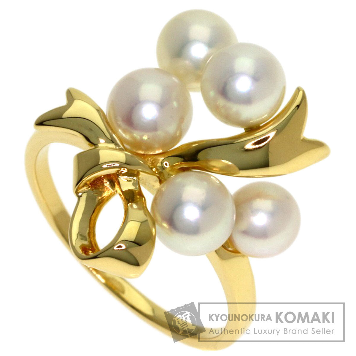 MIKIMOTO Pearl Pearl Ring K18 Yellow Gold Ladies [Used]