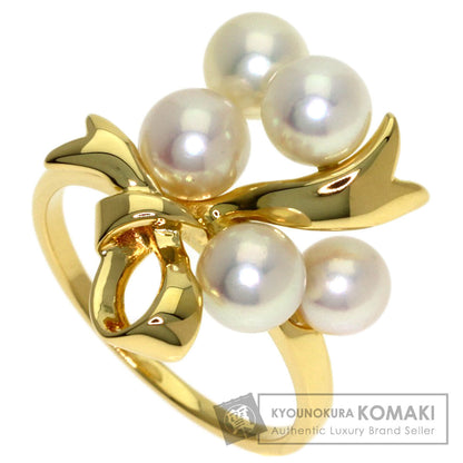 MIKIMOTO Pearl Pearl Ring K18 Yellow Gold Ladies [Used]
