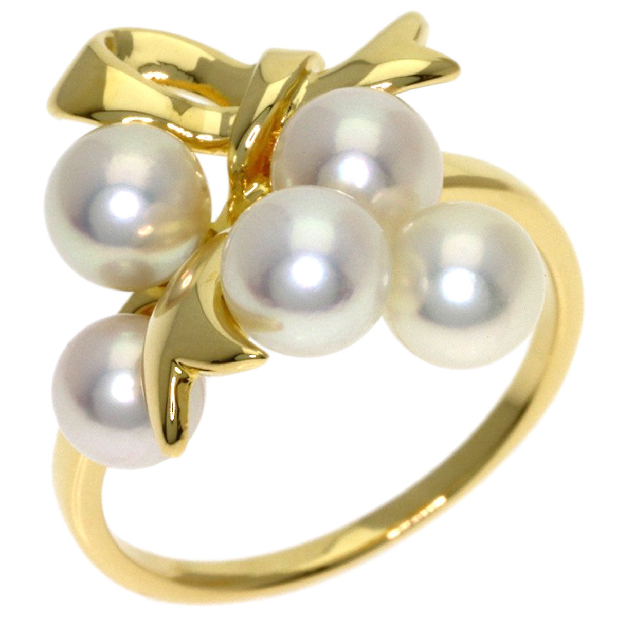 MIKIMOTO Pearl Pearl Ring K18 Yellow Gold Ladies [Used]