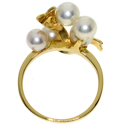 MIKIMOTO Pearl Pearl Ring K18 Yellow Gold Ladies [Used]