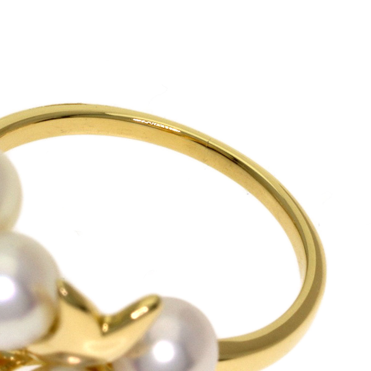 MIKIMOTO Pearl Pearl Ring K18 Yellow Gold Ladies [Used]
