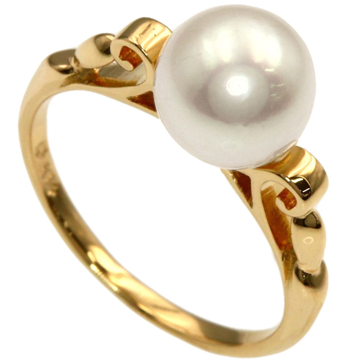 MIKIMOTO Pearl Pearl Ring K14 Yellow Gold Ladies [Used]