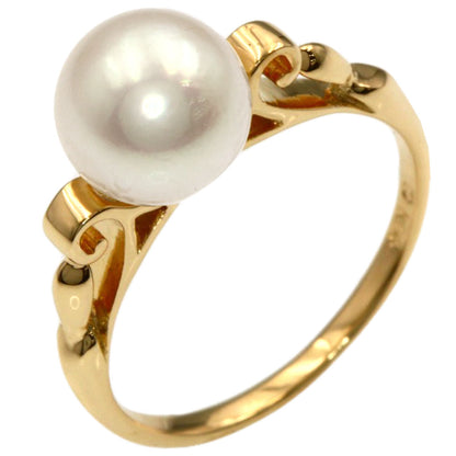MIKIMOTO Pearl Pearl Ring K14 Yellow Gold Ladies [Used]