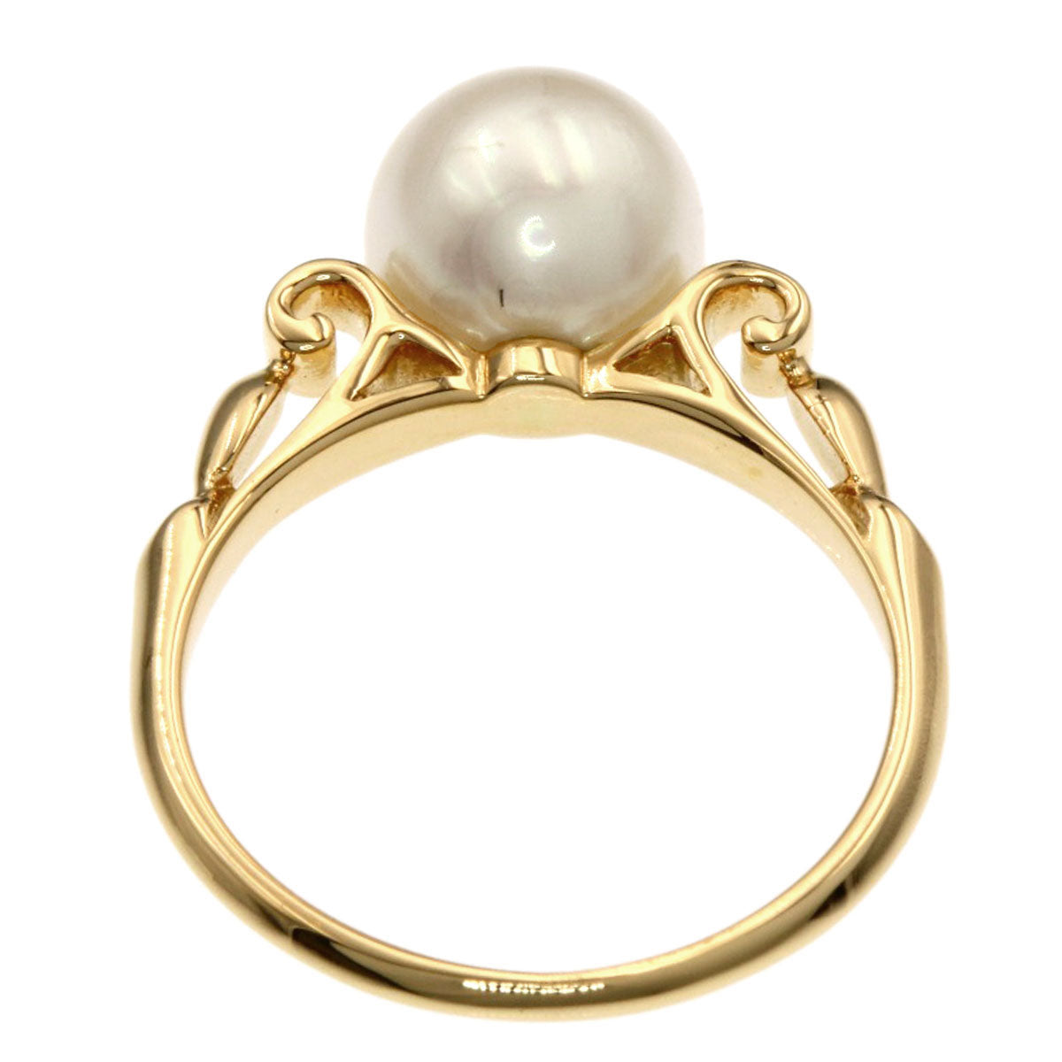 MIKIMOTO Pearl Pearl Ring K14 Yellow Gold Ladies [Used]